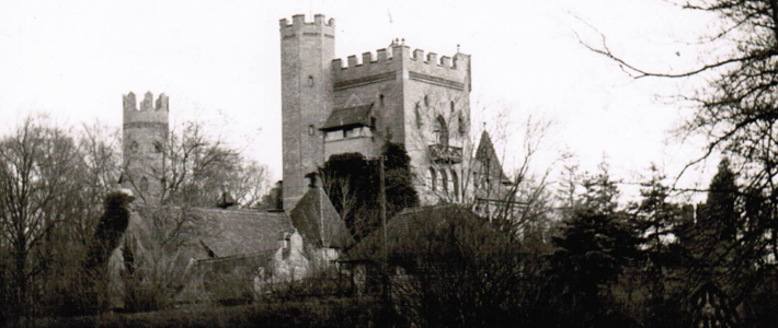 Historische Aufnahme der Burg Schwaneck